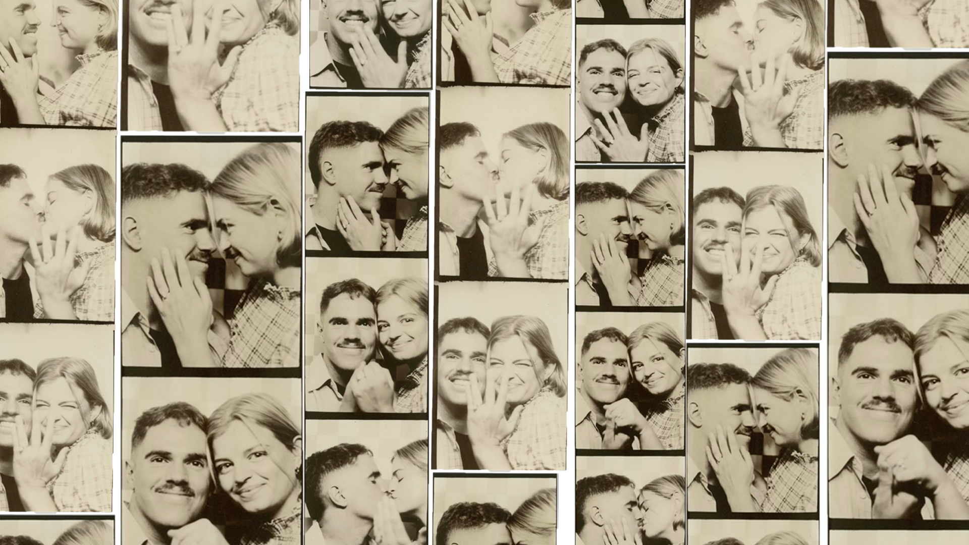 Photo strips of Ashlee & Austin